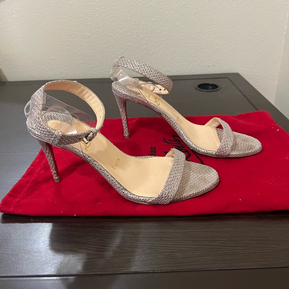 Gold & Silver Glitter Louboutin Heels